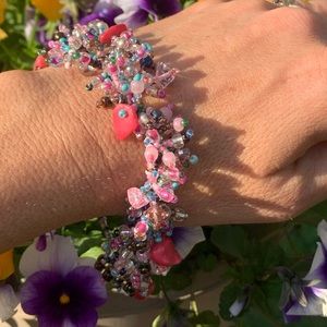 Adorable statement Beach sea bead bracelet